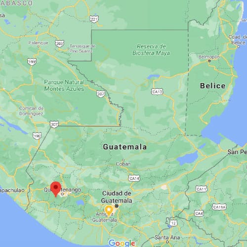 Ubicacion volcan Chicabal